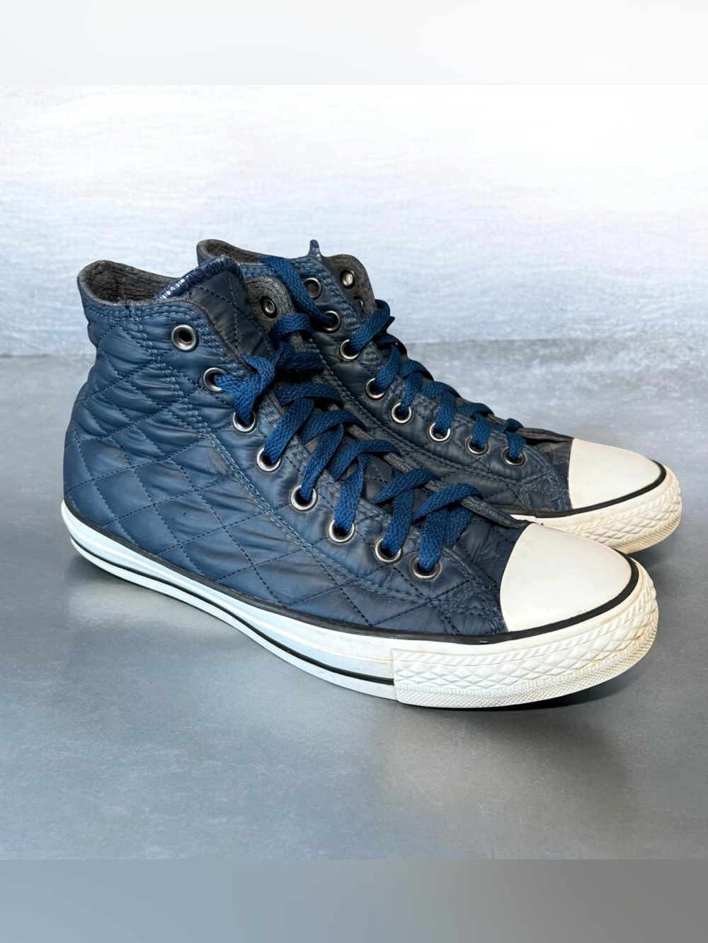 Converse Chuck Taylor All Star Quilted Nylon High Top Sneakers M 7.5 |W 9.5